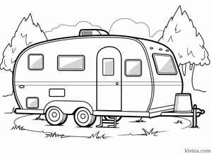 Camper Coloring Page #547510