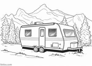 Camper Coloring Page #729329238