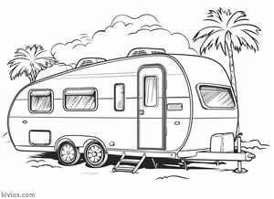 Camper Coloring Page #829711781