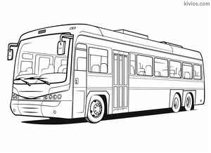 City Bus Coloring Page #1280424009