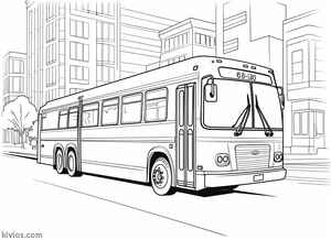 City Bus Coloring Page #1285413475