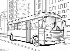 City Bus Coloring Page #1503528109