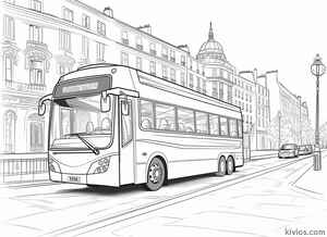 City Bus Coloring Page #2126412491