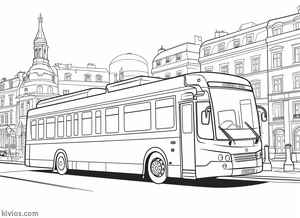 City Bus Coloring Page #21385275