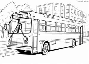 City Bus Coloring Page #2152011816