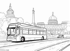 City Bus Coloring Page #2203210790