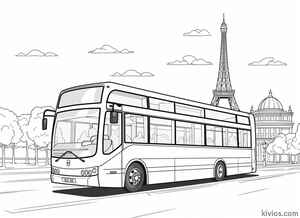 City Bus Coloring Page #256153385