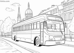 City Bus Coloring Page #2929128145