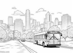 City Bus Coloring Page #2990512936