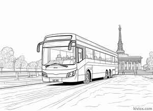 City Bus Coloring Page #3077910992