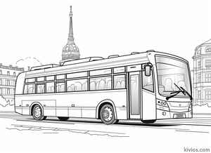 City Bus Coloring Page #3091828450