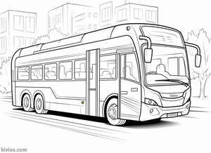City Bus Coloring Page #318052435