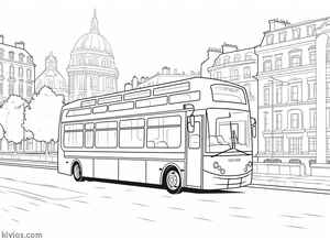 City Bus Coloring Page #374017424