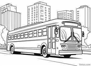City Bus Coloring Page #39128419