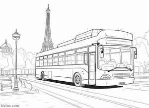 City Bus Coloring Page #408120757