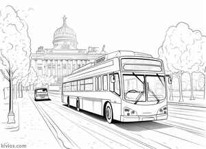 City Bus Coloring Page #528516401