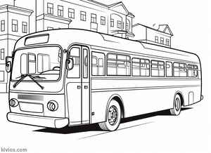 City Bus Coloring Page #84648572