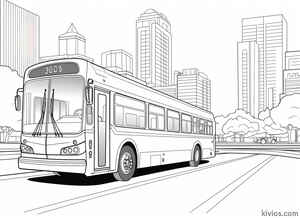 City Bus Coloring Page #84956096