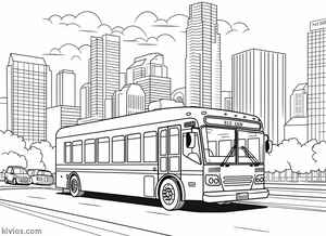 City Bus Coloring Page #91312728