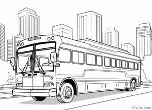 City Bus Coloring Page #97882872