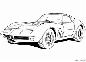 Corvette Coloring Page #247409302