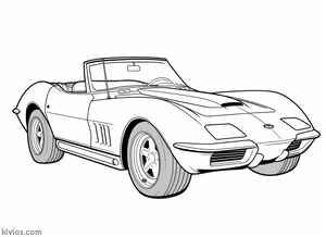 Corvette Coloring Page #2940016772