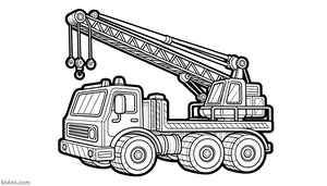 Crane Truck Coloring Page #153246251