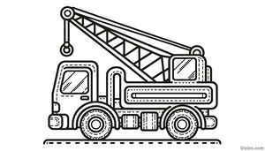 Crane Truck Coloring Page #16135115