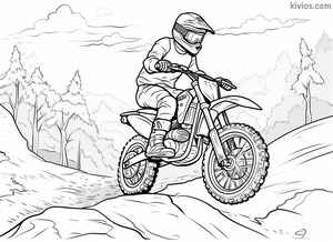 Dirt Bike Coloring Page #1084928329