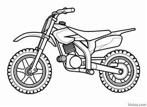Dirt Bike Coloring Page #1225019624