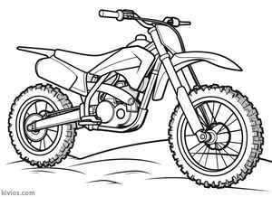 Dirt Bike Coloring Page #1273211036