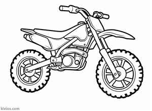 Dirt Bike Coloring Page #136838683