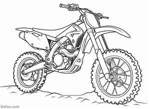 Dirt Bike Coloring Page #1394431709