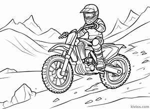 Dirt Bike Coloring Page #1781221751