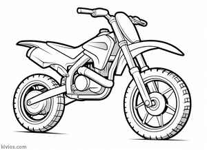 Dirt Bike Coloring Page #1806924762