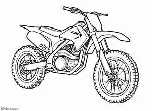 Dirt Bike Coloring Page #1854121198