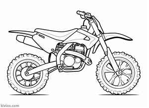 Dirt Bike Coloring Page #1857819842