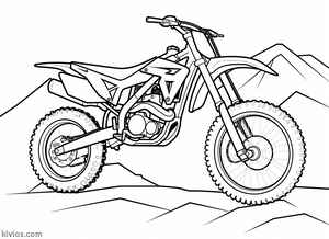 Dirt Bike Coloring Page #193415729
