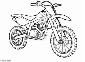 Dirt Bike Coloring Page #2021125358