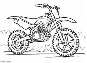 Dirt Bike Coloring Page #210528304