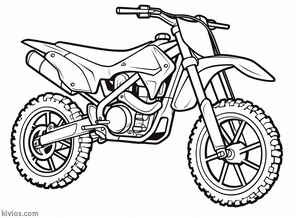 Dirt Bike Coloring Page #214369312