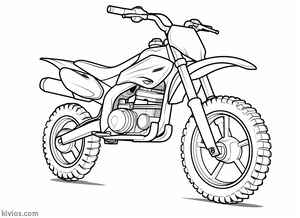 Dirt Bike Coloring Page #2167422582