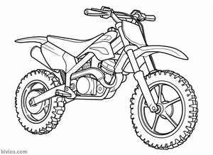 Dirt Bike Coloring Page #2284724003