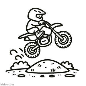 Dirt Bike Coloring Page #2357823310
