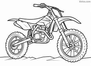 Dirt Bike Coloring Page #242568481