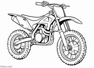 Dirt Bike Coloring Page #25548577