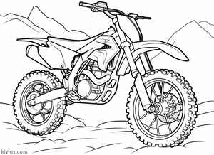 Dirt Bike Coloring Page #2660618453