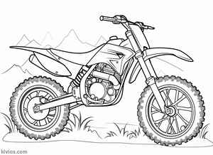 Dirt Bike Coloring Page #26894320