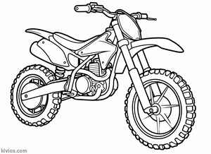 Dirt Bike Coloring Page #2878011851