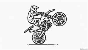Dirt Bike Coloring Page #3089523289